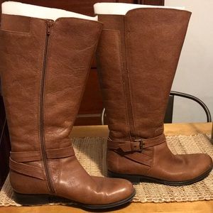 Naturalizer riding boots wide calf